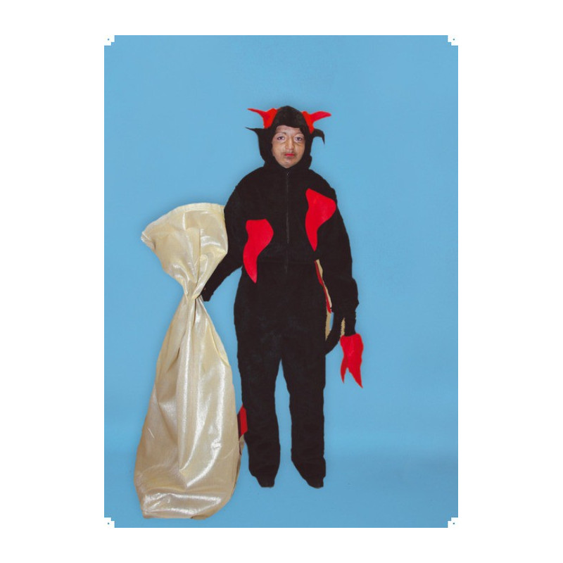 Kostým ČERT DĚTSKÝ - kobinéza s kapucí