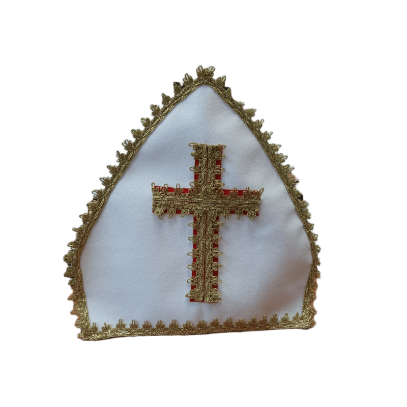 MIKULÁŠSKÁ ČEPICE BÍLÁ