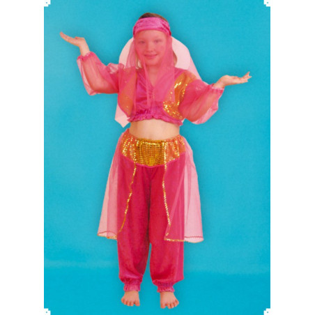 Karnevalový kostým ARABSKÁ TANEČNICE - kalhoty, horní díl, závoj
