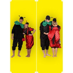 Karnevalový kostým Mravenec - kalhoty, vrchní díl, čepice, motýlek