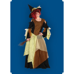 Karnevalový kostým Čarodějnice IV - šaty,klobouk