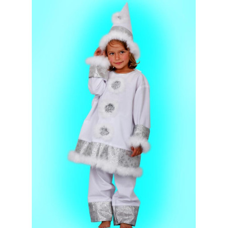 Karnevalový kostým Sněhulák - kalhoty,horní díl, čepice
