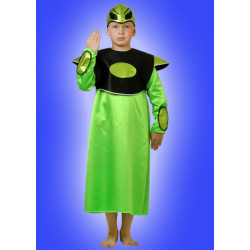 Karnevalový kostým Mimozemšťan - šaty, čepice