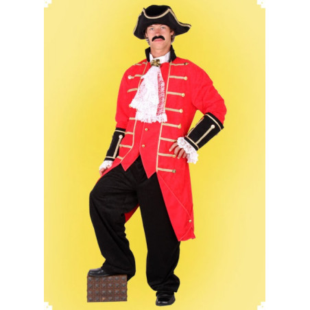 Karnevalový kostým Kapitán - košile, frak, kalhoty, klobouk
