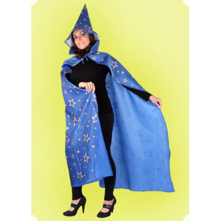 Karnevalový kostým Čaroděj plášť - plášť, klobouk