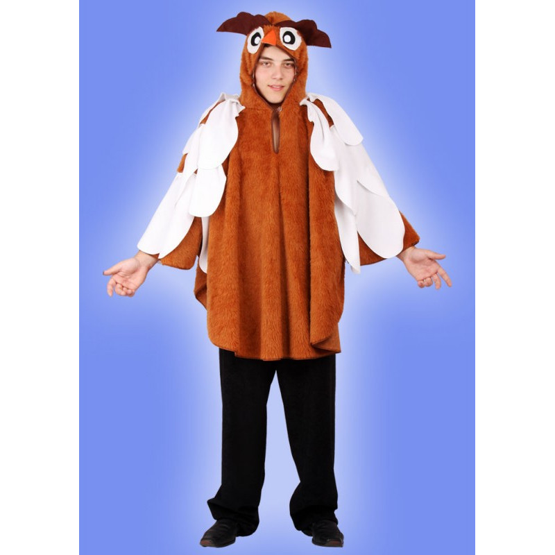 Karnevalový kostým SOVA - pelerína s kapucí