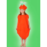 Karnevalový kostým MRKEV - šaty, čepice
