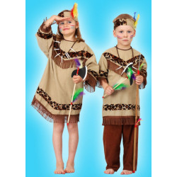 Karnevalový kostým INDIÁNKA - šaty, čelenka