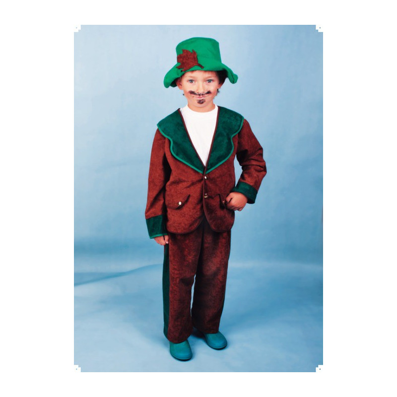 Karnevalový kostým MYSLIVEC - kalhoty, horní díl, klobouk