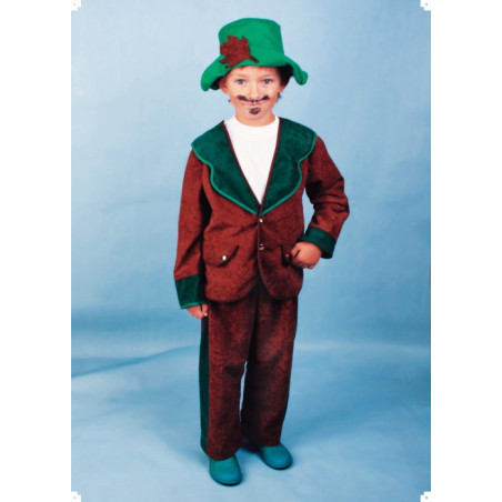 Karnevalový kostým MYSLIVEC - kalhoty, horní díl, klobouk