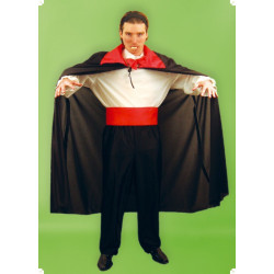 Karnevalový kostým DRACULA - kalhoty, košile, plášť, pásek