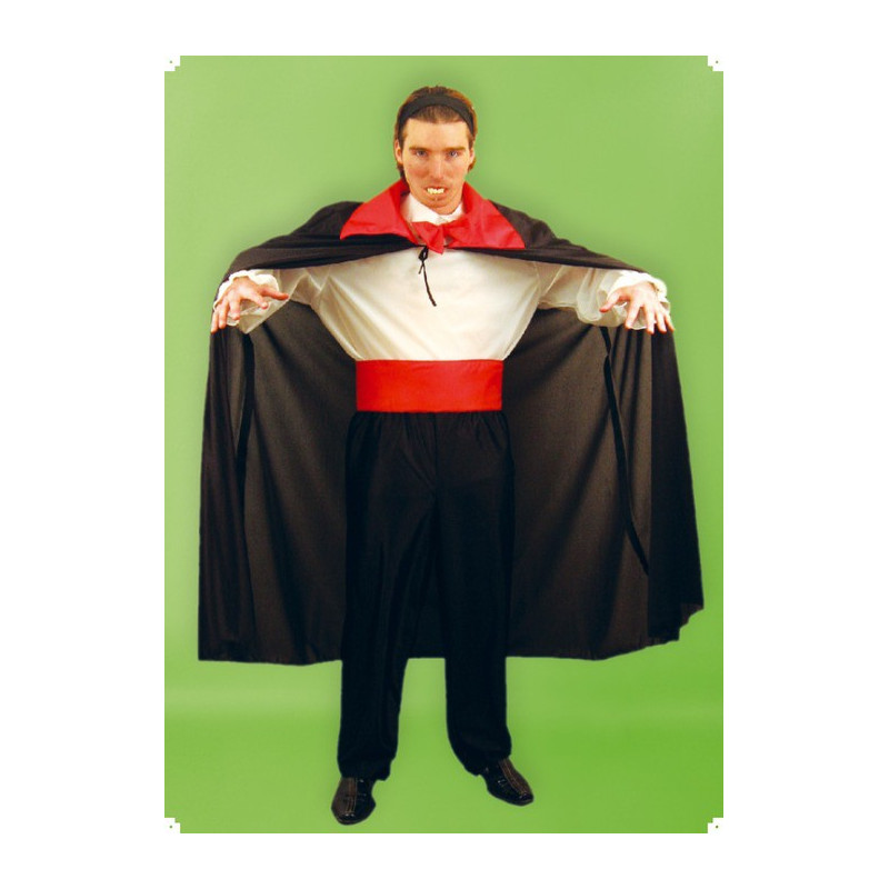 Karnevalový kostým DRACULA - kalhoty, košile, plášť, pásek