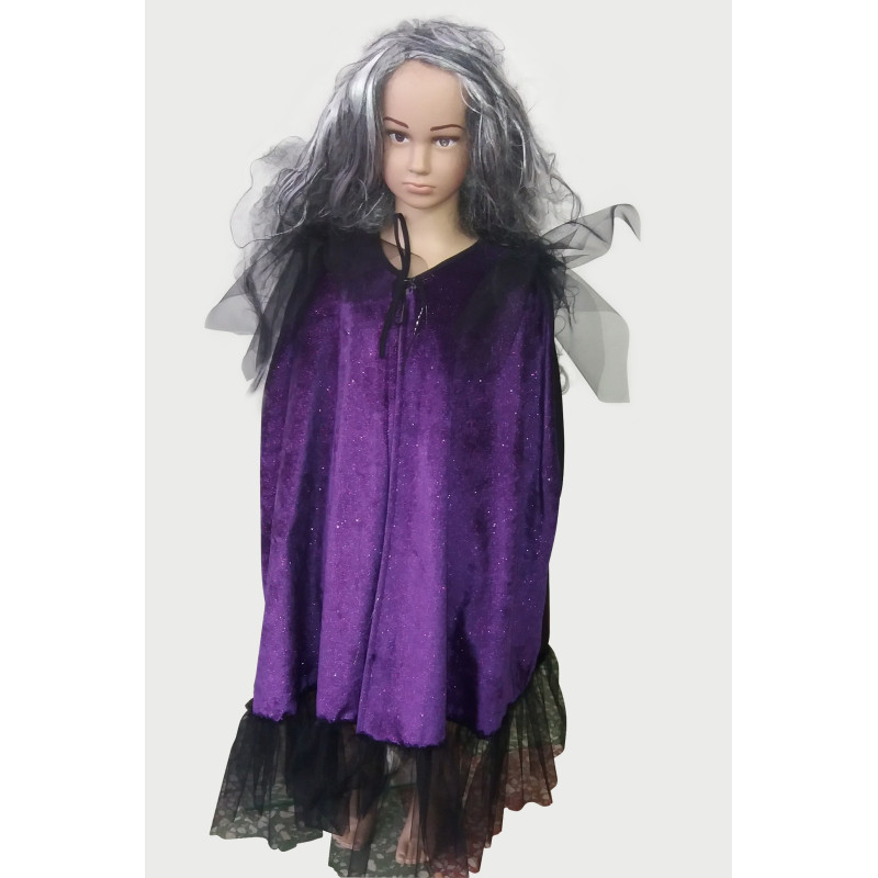 Karnevalový kostým            Čarodějnice -plášť dětský