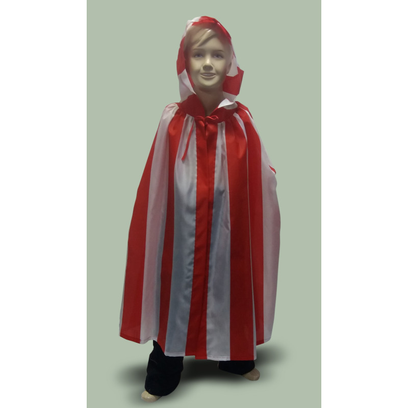 Karnevalový kostým Plášť pruhovaný - plášť s kapucí