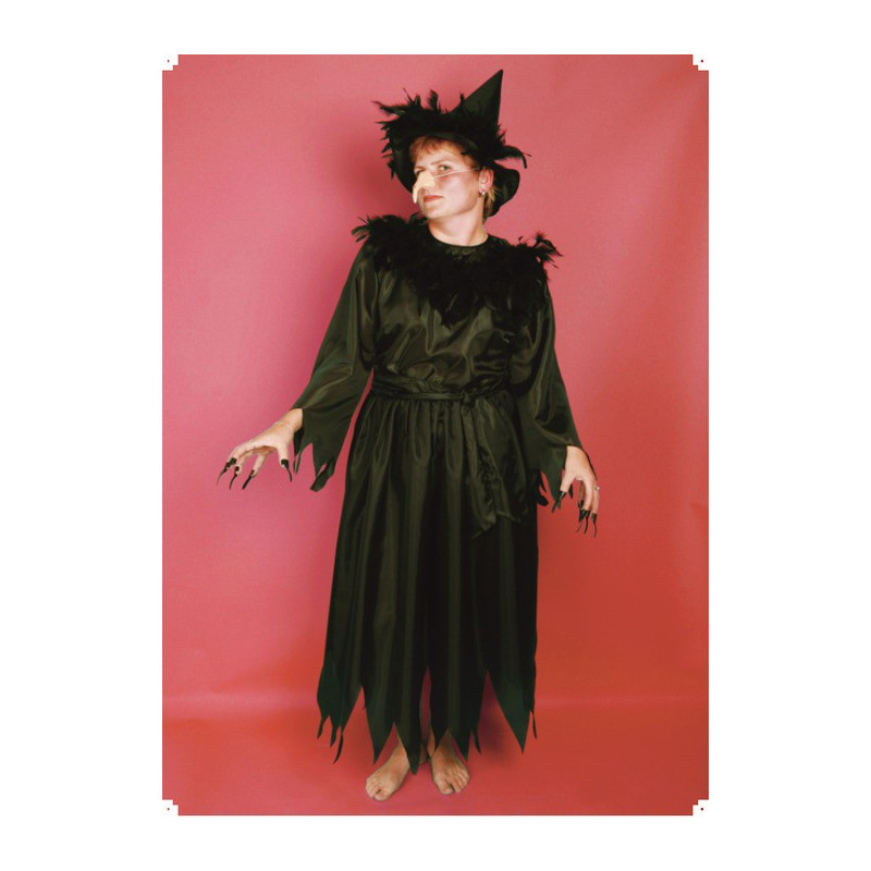 Karnevalový kostým ČARODĚJNICE III - šaty, klobouk